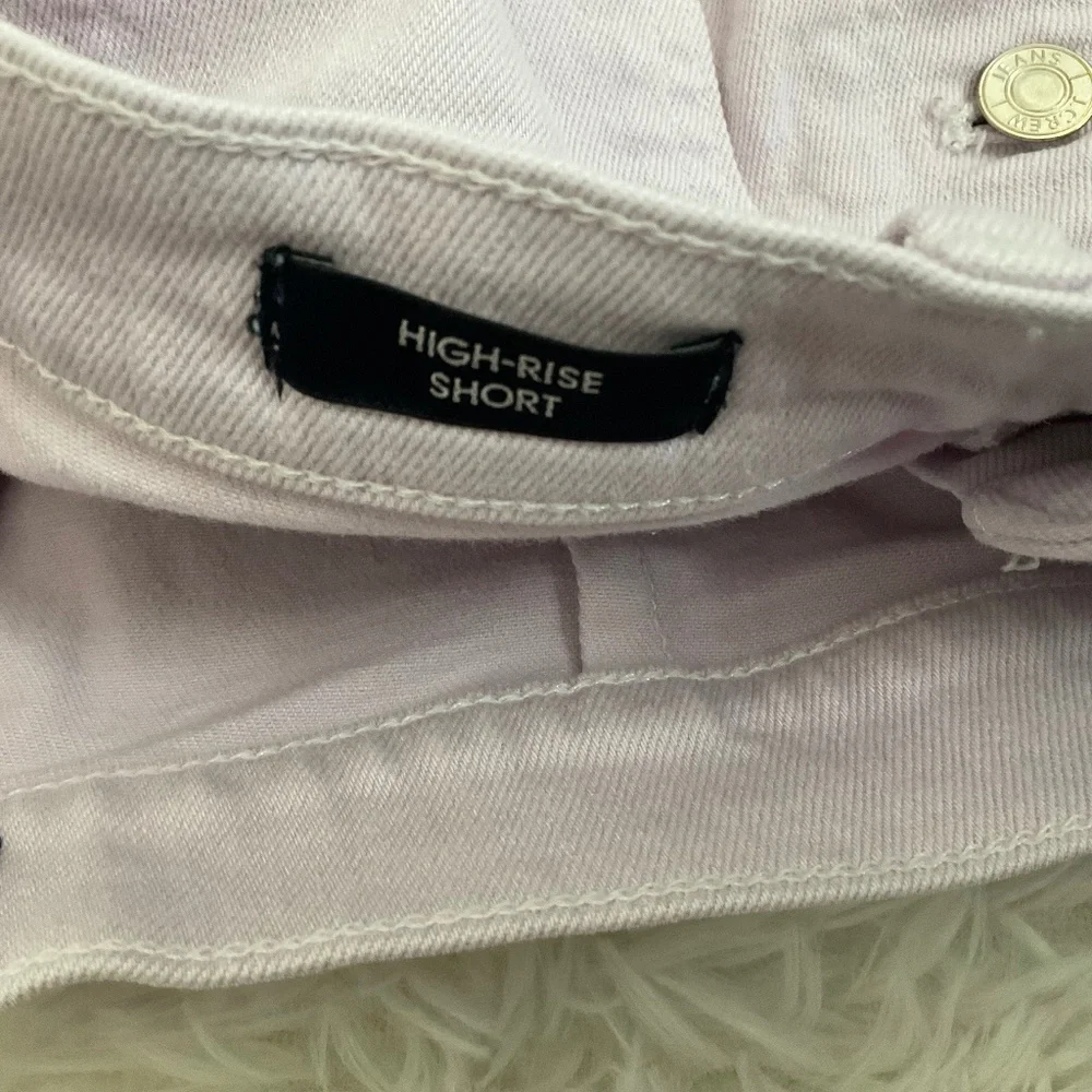 J. Crew High Rise Button Fly Jean Shorts - Lilac - Size 29‎